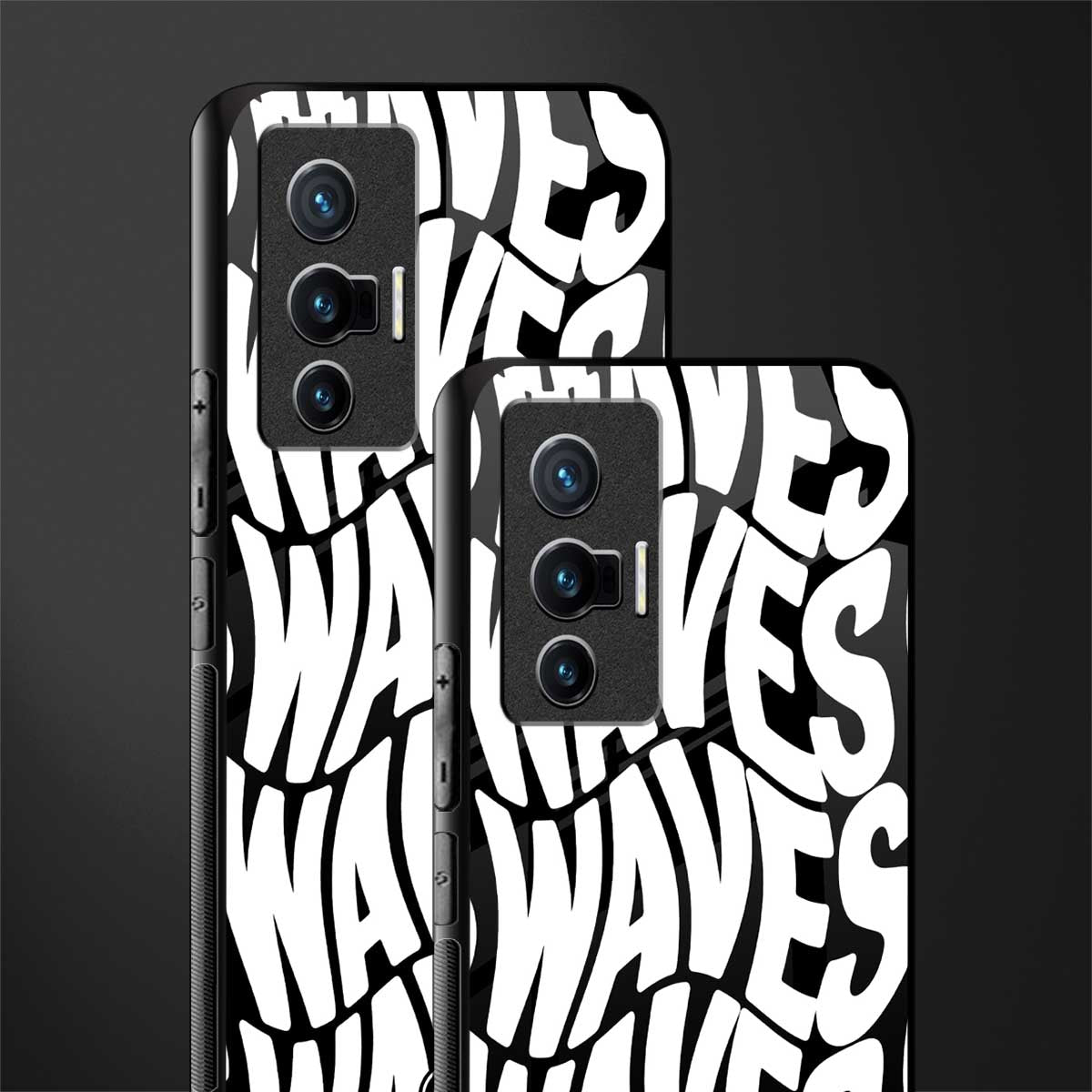 waves glass case for vivo x70 image-2