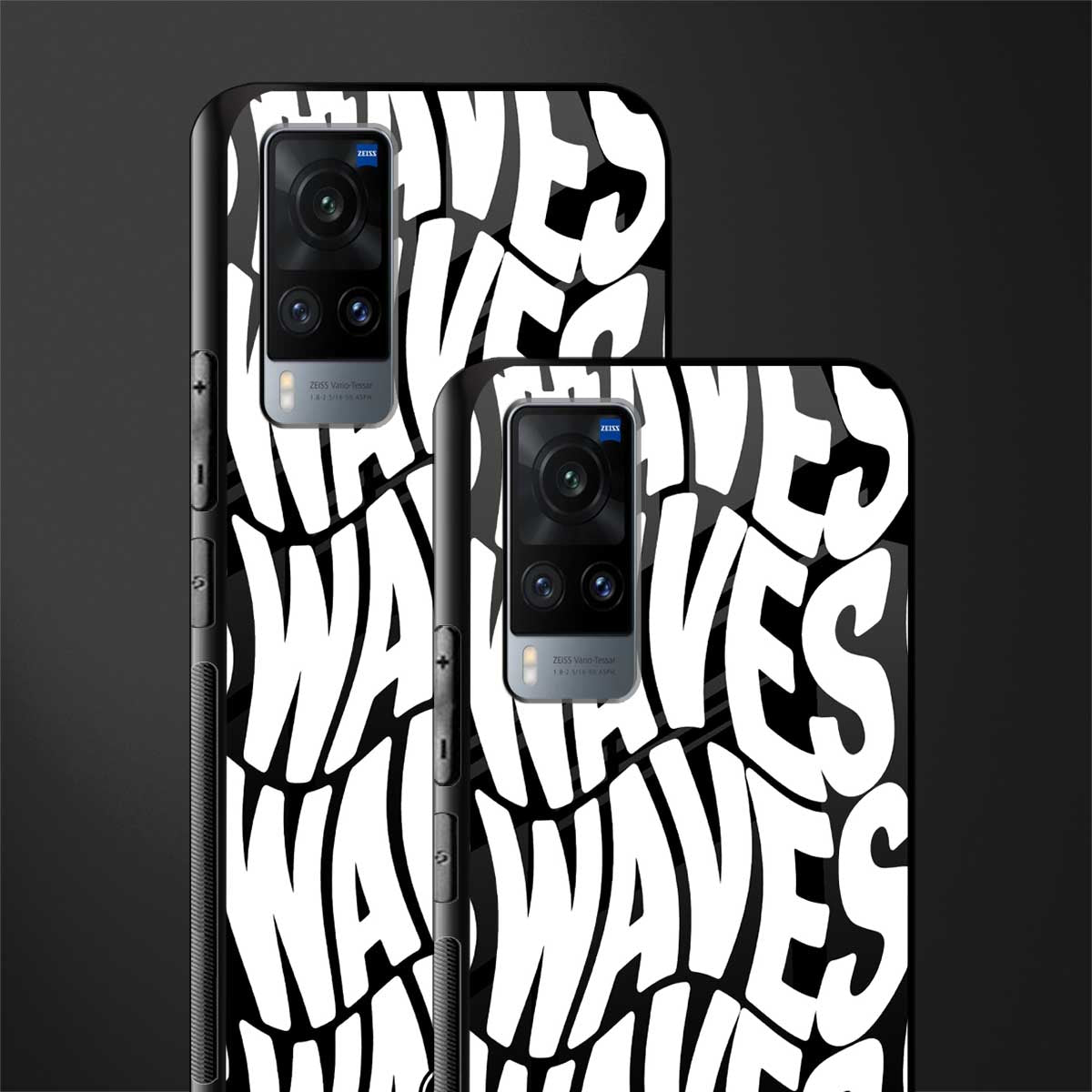 waves glass case for vivo x60 image-2