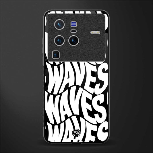 waves glass case for vivo x80 pro 5g image