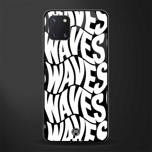 waves glass case for samsung a81 image