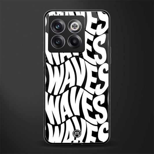 waves back phone cover | glass case for oneplus 10t