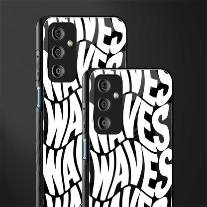 waves back phone cover | glass case for samsung galaxy f23 5g