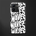 waves back phone cover | glass case for vivo v25-5g