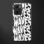 waves back phone cover | glass case for vivo y16