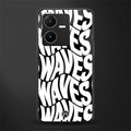 waves back phone cover | glass case for vivo y22