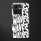 waves back phone cover | glass case for vivo y22