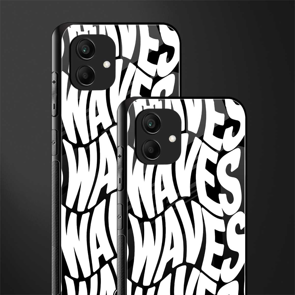 waves back phone cover | glass case for samsung galaxy a04