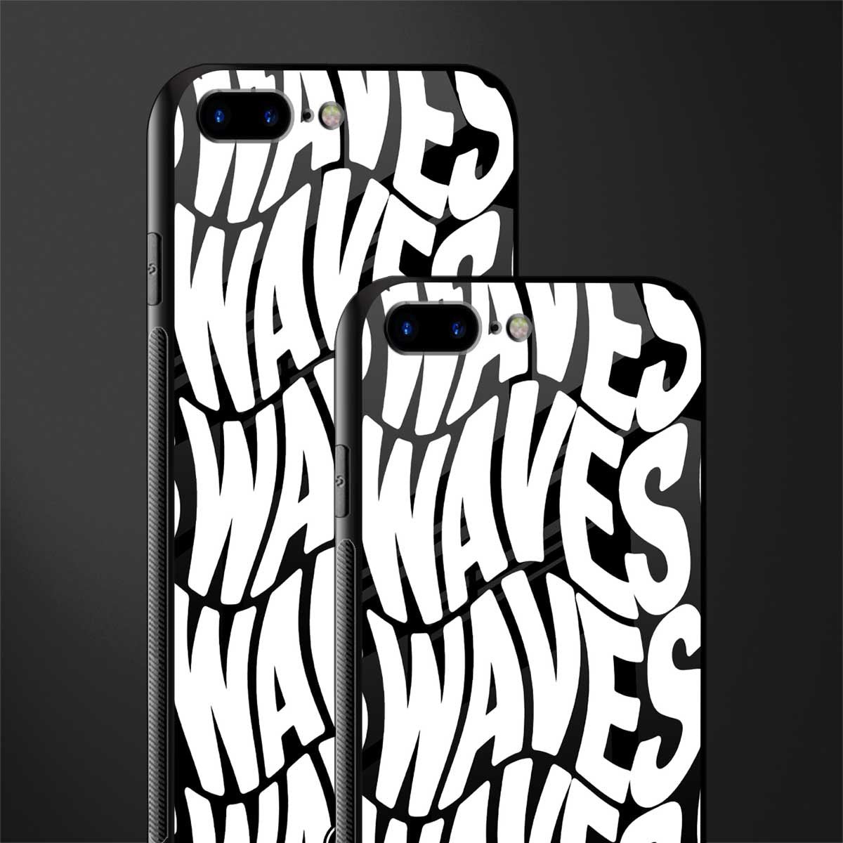 waves glass case for iphone 8 plus image-2