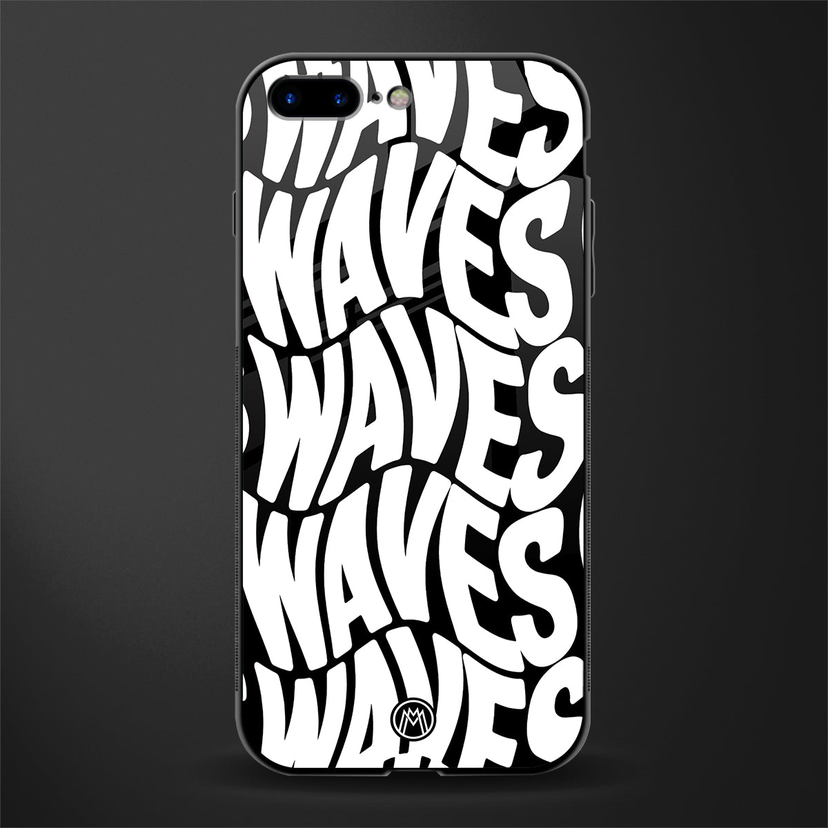 waves glass case for iphone 7 plus image