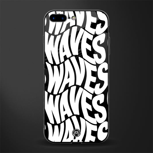 waves glass case for iphone 8 plus image