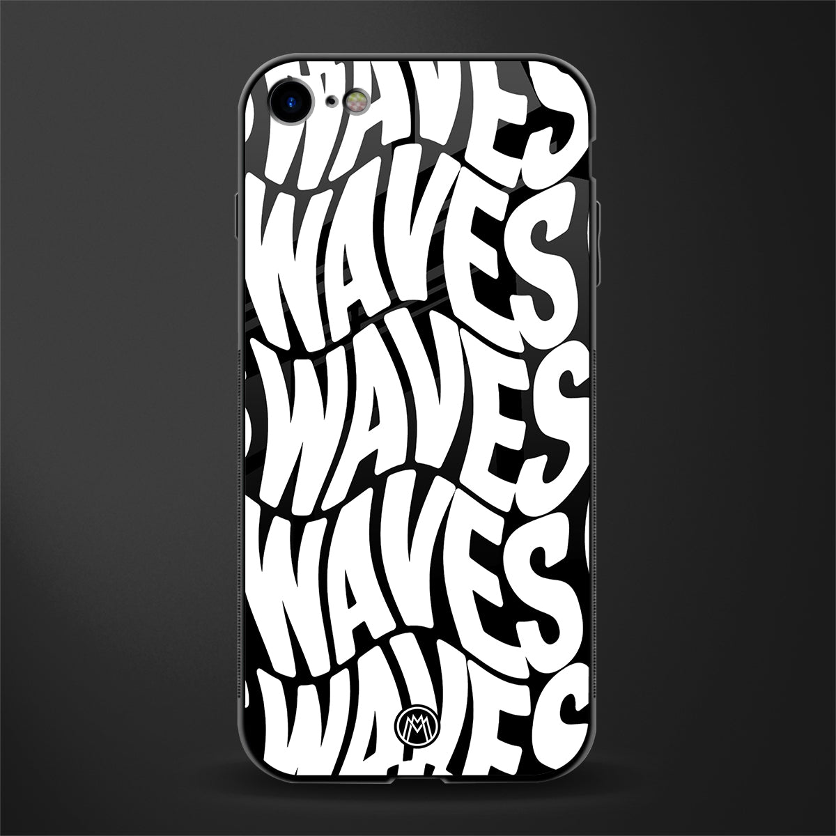 waves glass case for iphone 8 image