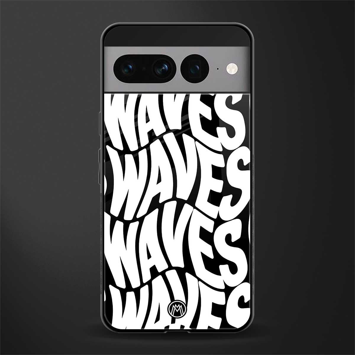 waves back phone cover | glass case for google pixel 7 pro