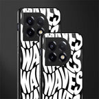 waves back phone cover | glass case for oneplus 11