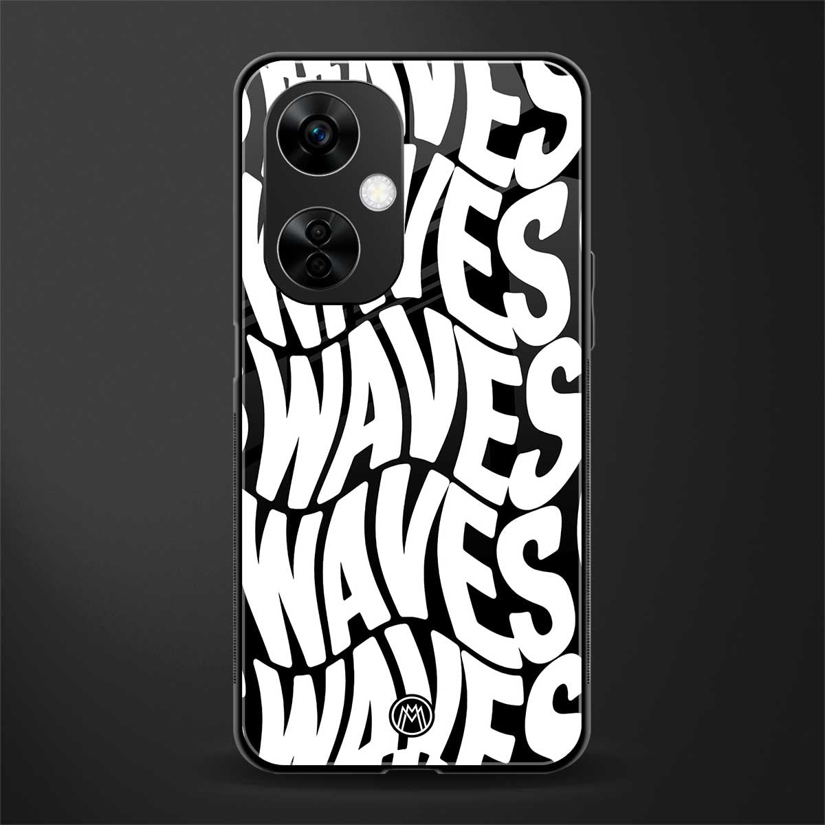 waves back phone cover | glass case for oneplus nord ce 3 lite