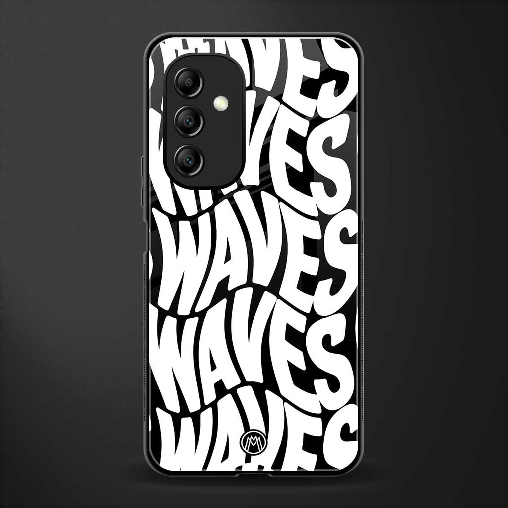 waves back phone cover | glass case for samsung galaxy a14 5g