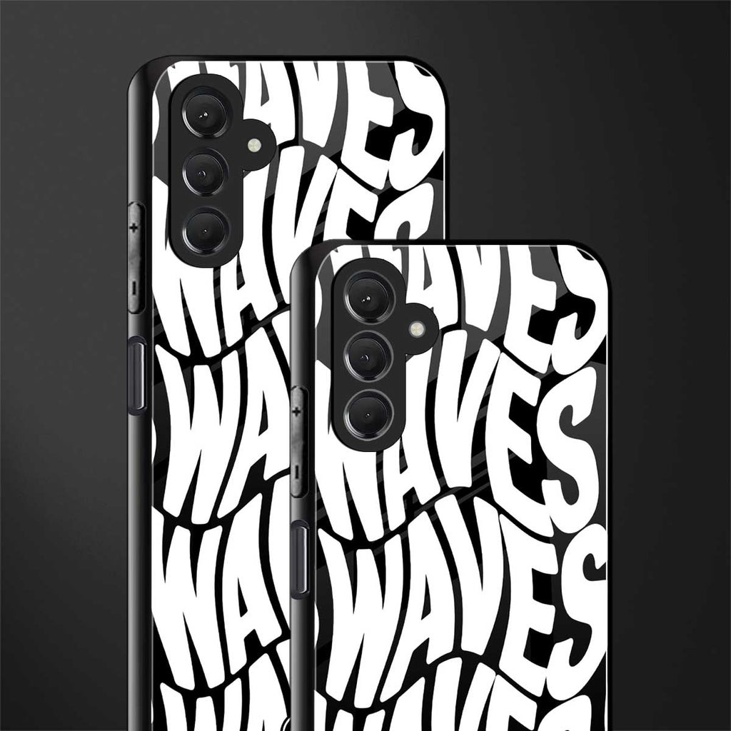 waves back phone cover | glass case for samsun galaxy a24 4g