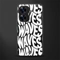 waves back phone cover | glass case for realme c55