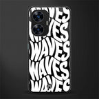waves back phone cover | glass case for realme c55