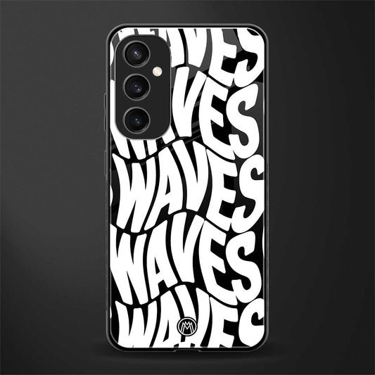 waves back phone cover | glass case for samsung galaxy s23 fe 5g