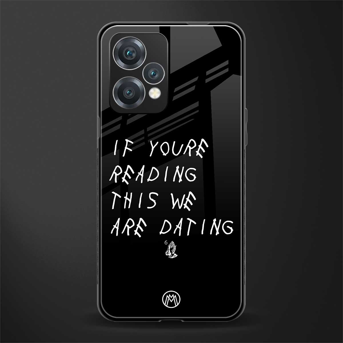 we are dating back phone cover | glass case for realme 9 pro 5g