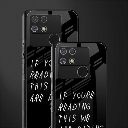 we are dating back phone cover | glass case for realme narzo 50a