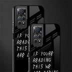 we are dating back phone cover | glass case for redmi note 11 pro plus 4g/5g