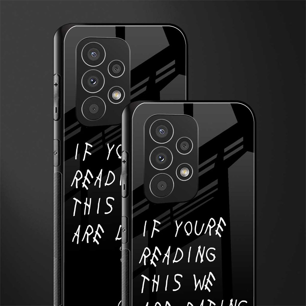 we are dating back phone cover | glass case for samsung galaxy a53 5g