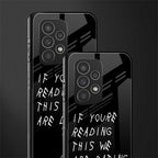 we are dating back phone cover | glass case for samsung galaxy a53 5g