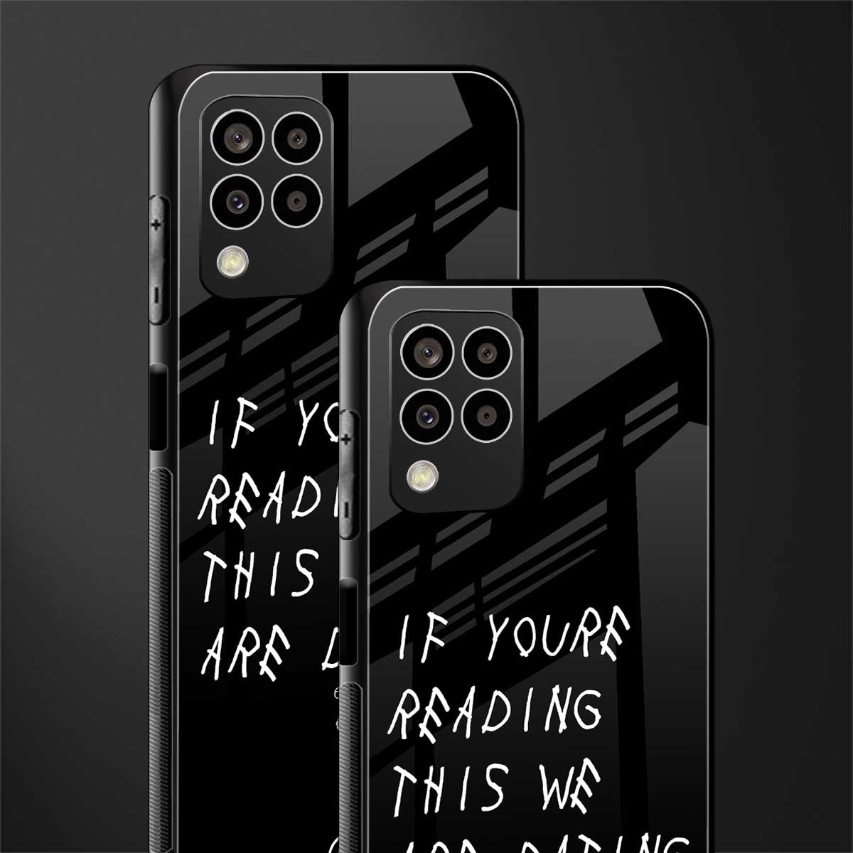 we are dating back phone cover | glass case for samsung galaxy m33 5g