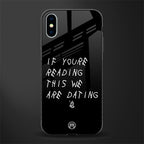 we are dating glass case for iphone x image