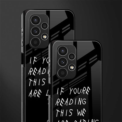 we are dating back phone cover | glass case for samsung galaxy a13 4g