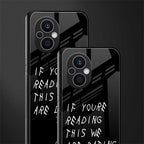 we are dating back phone cover | glass case for oppo f21 pro 5g