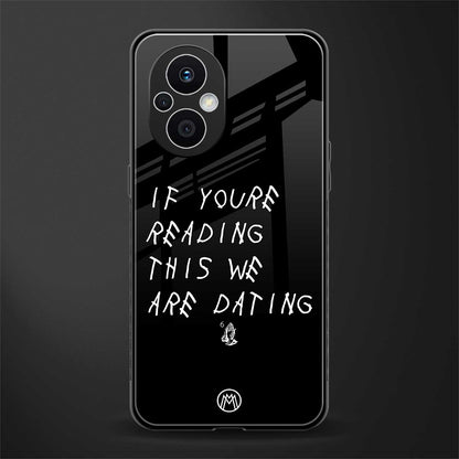 we are dating back phone cover | glass case for oppo f21 pro 5g