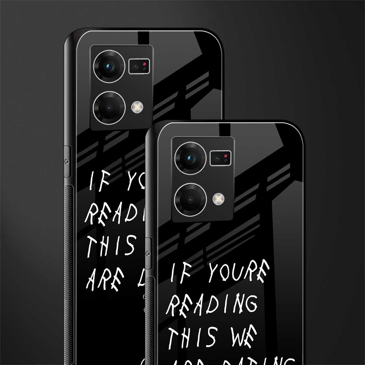 we are dating back phone cover | glass case for oppo f21 pro 4g