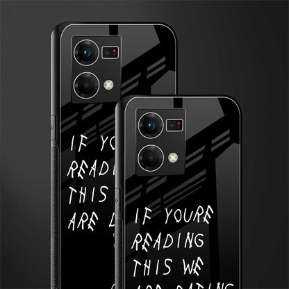 we are dating back phone cover | glass case for oppo f21 pro 4g