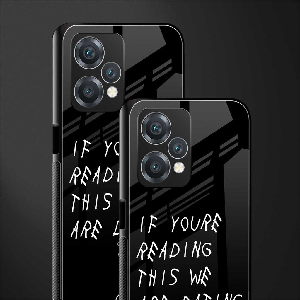 we are dating back phone cover | glass case for oneplus nord ce 2 lite 5g
