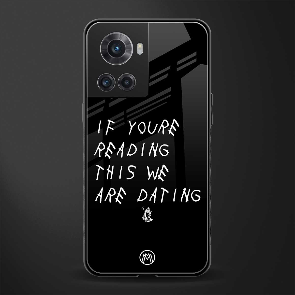 we are dating back phone cover | glass case for oneplus 10r 5g