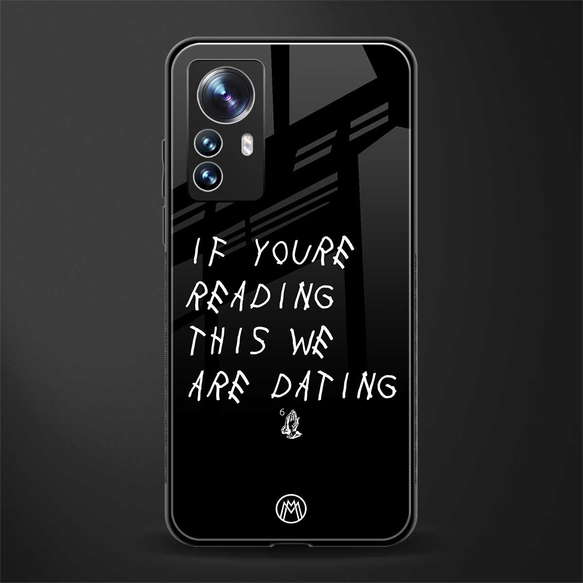 we are dating back phone cover | glass case for xiaomi 12 pro