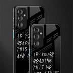 we are dating back phone cover | glass case for samsung galaxy f23 5g