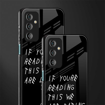 we are dating back phone cover | glass case for samsung galaxy f23 5g