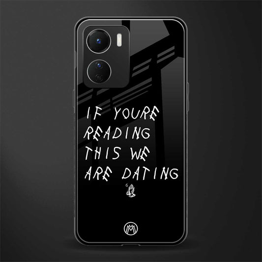 we are dating back phone cover | glass case for vivo y16