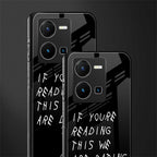 we are dating back phone cover | glass case for vivo y35 4g