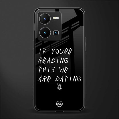 we are dating back phone cover | glass case for vivo y35 4g