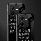 we are dating back phone cover | glass case for vivo y22