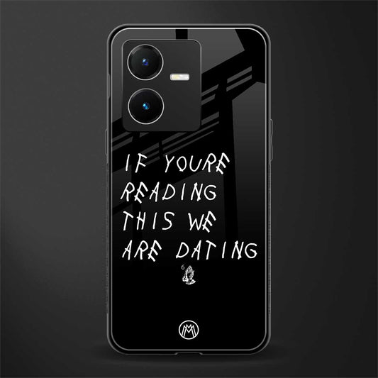 we are dating back phone cover | glass case for vivo y22