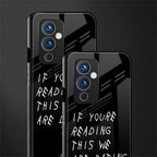 we are dating back phone cover | glass case for oneplus 9