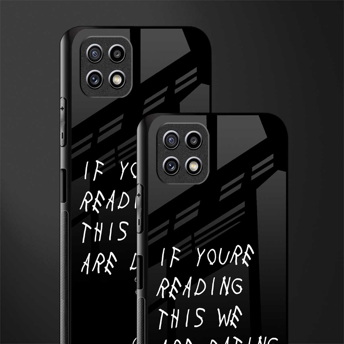 we are dating back phone cover | glass case for samsung galaxy f42