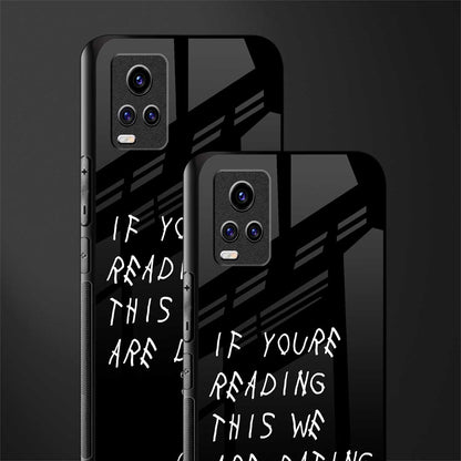 we are dating back phone cover | glass case for vivo v21e 4g