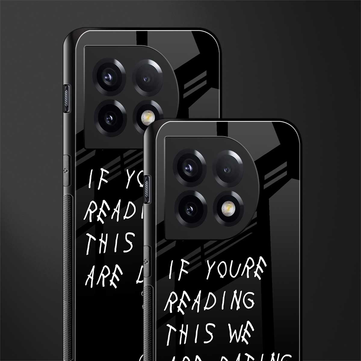 we are dating back phone cover | glass case for oneplus 11