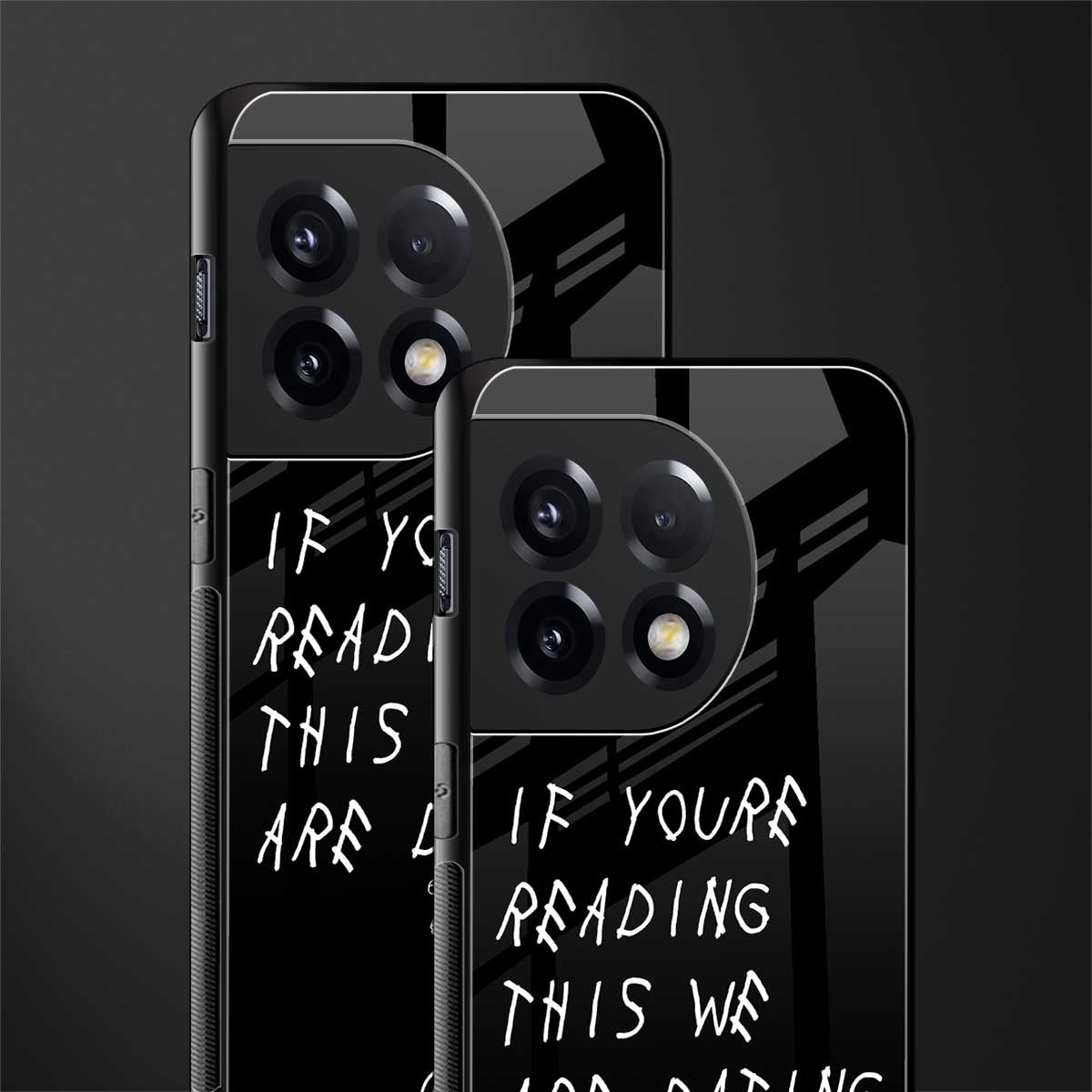 we are dating back phone cover | glass case for oneplus 11r